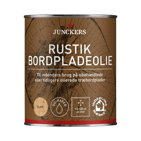 Dåse med Junckers Rustik Bordpladeolie i klar, 0,75 liter