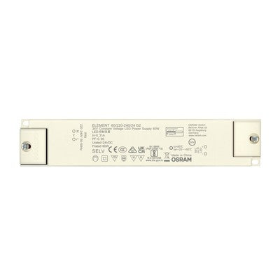 Osram 60W strømforsyning - 24V DC, 2,5A, IP20 indendørs