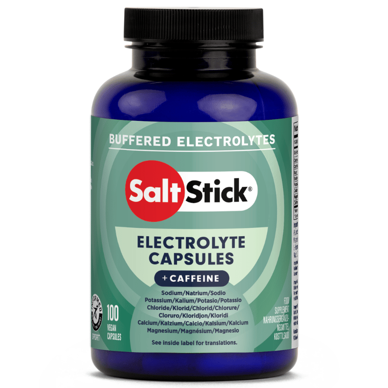 Beholder med Saltstick PLUS Saltkapsler med koffein, 100 kapsler