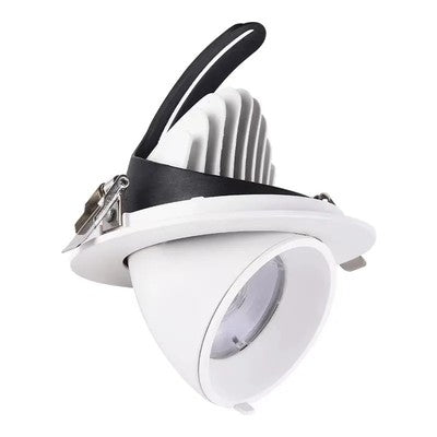 LEDlife 30W Downlight - justerbar vinkel, 4100lm, Hul: Ø15 cm, Mål: Ø16,5 cm, 230V - Dæmpbar : Ikke dæmpbar, Kulør : Varm, Spredning : 38Â°