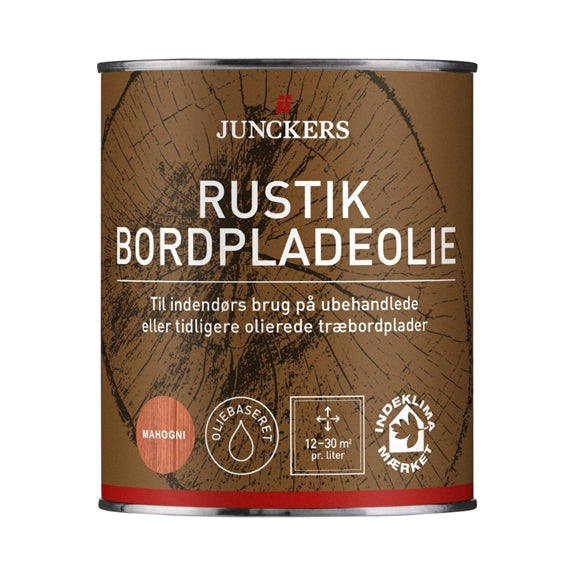 Junckers Rustik Bordpladeolie i mahogni, dåse med 0,75 liter