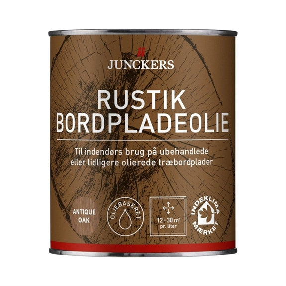 Junckers Rustik Bordpladeolie i nuancen antique oak, 0,75 L