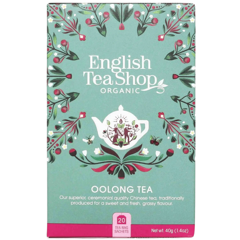 English Tea Shop økologisk oolong te i pakke med 20 breve