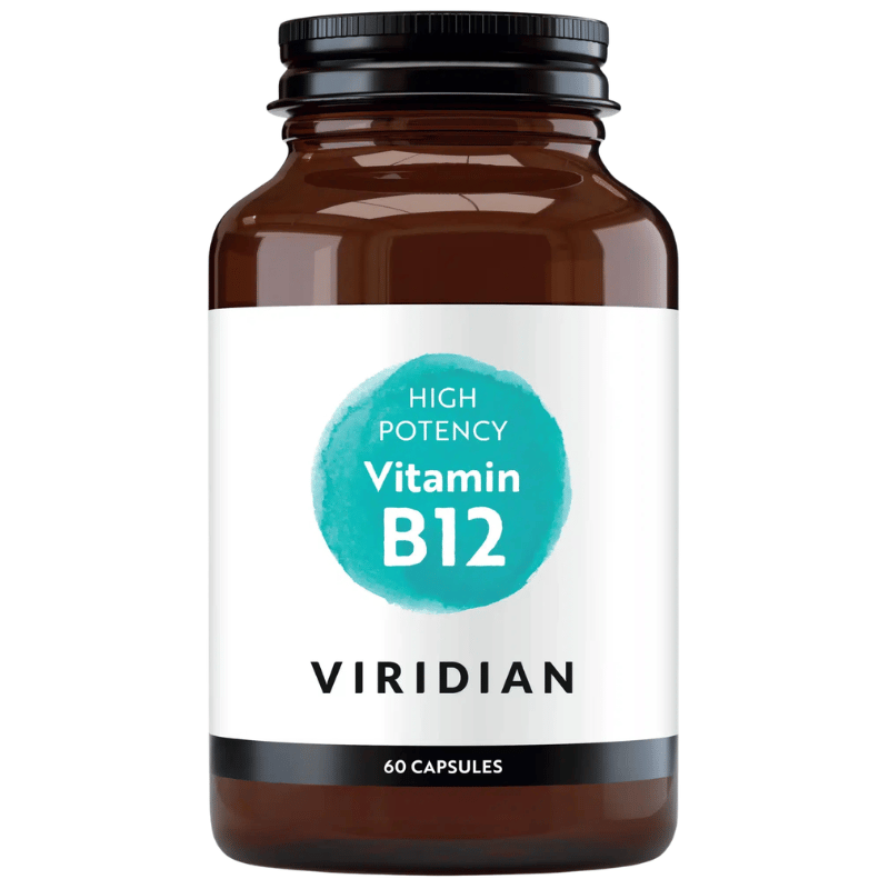 Viridian B12 Vitamin High Potency, pakning med 60 kapsler
