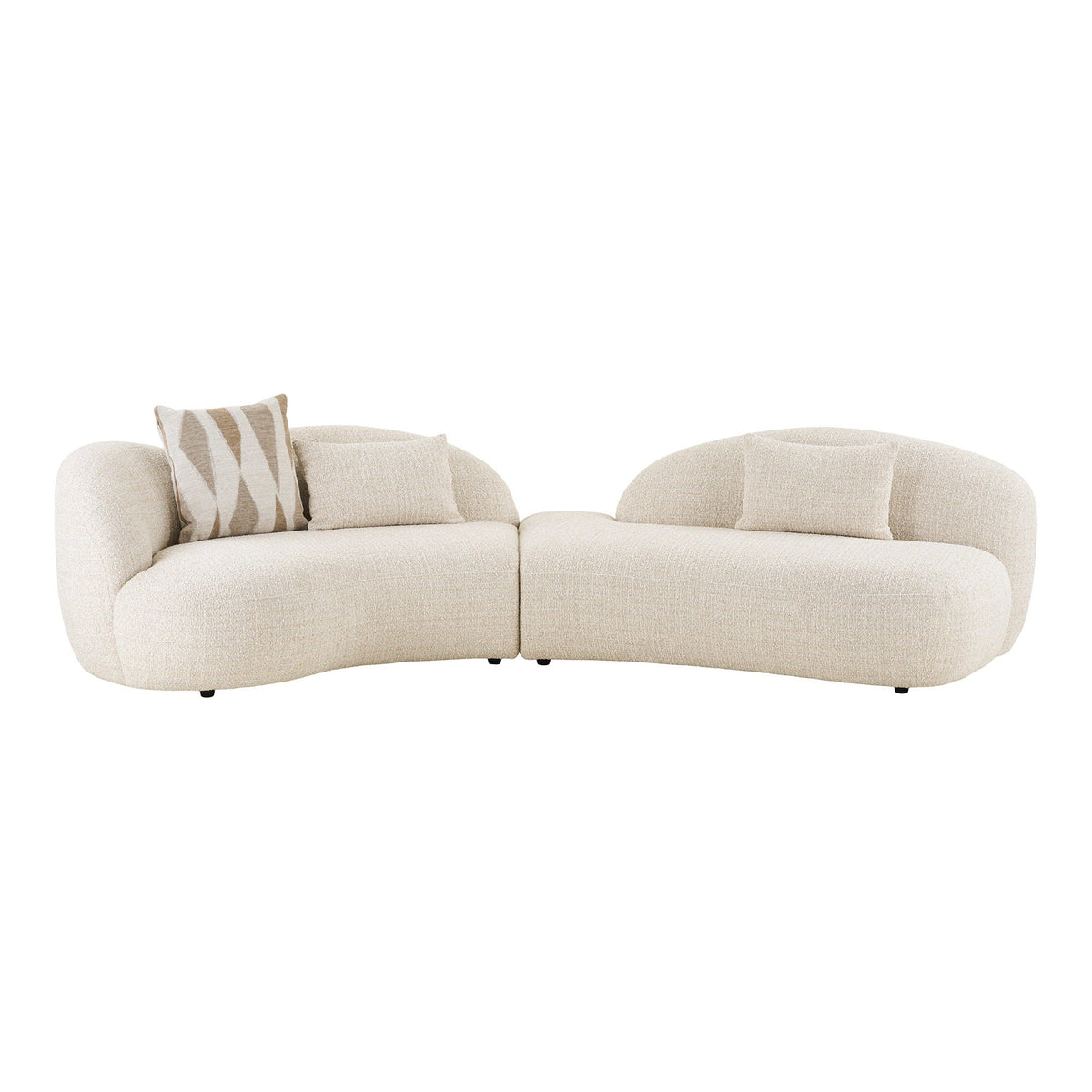 House Nordic Amol sofa i sand med tre puder