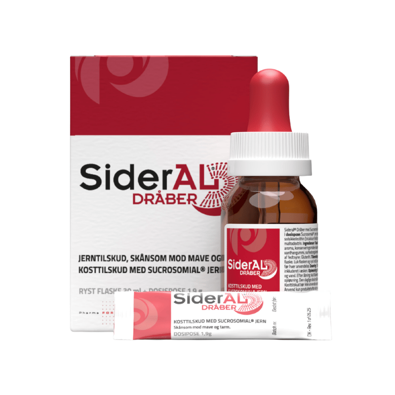 Sideral Dråber jerntilskud i dråbeform, pakning på 30 ml