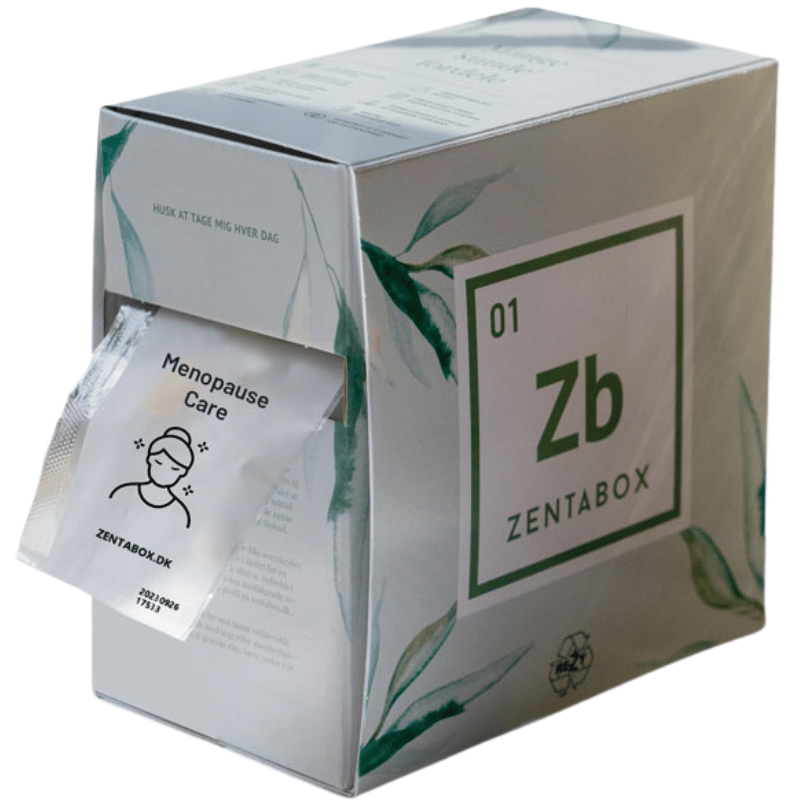 Zentabox Menopause Care kosttilskud med magnesium og calcium, 30 breve