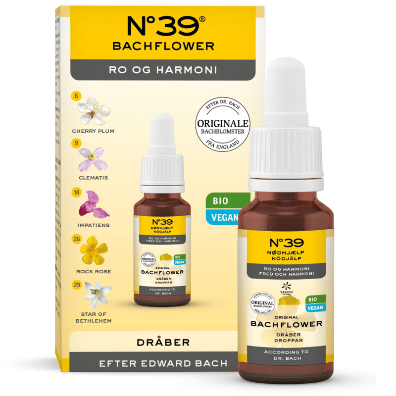 Bachflower No. 39 Nødhjælp dråber fra Lime Pharma, flaske på 10 ml