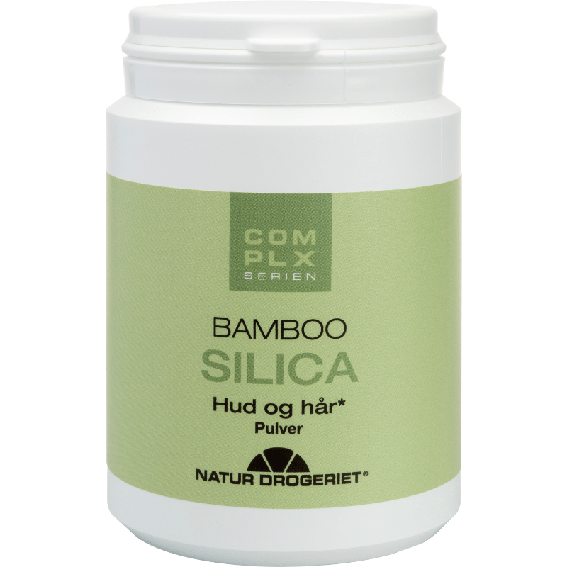 Beholder med Natur Drogeriet Bamboo Silicia pulver med biotin, 100 g