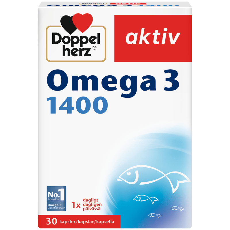 Doppelherz Aktiv Omega 3 1400 mg kosttilskud med 30 kapsler