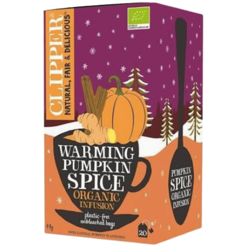 Æske med Clipper Warming Pumpkin økologisk te, 20 tebreve