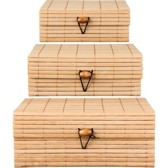 Se Ib Laursen - Æskesæt - sæt af 3 stk., bambus ❤ Kæmpe udvalg i Ib Laursen - Køb online på udsalg og tilbud lige nu ❤ Meget billig fragt og hurtig levering - Varenummer: Bolig&Haven-49848720294218 og barcode / Ean: 5709898361754 på lager - Udsalg på Spar helt op til 79% - Find dine favoritter blandt 2.739 brands