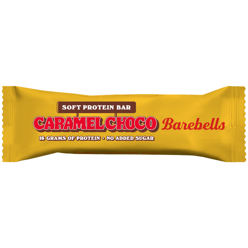 Barebells Soft Caramel Choco proteinbar på 55 g
