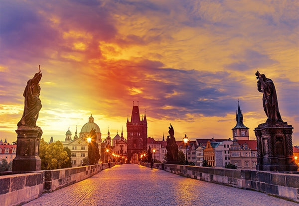 Puslespillet Charles Bridge at Sunset, Prague fra Enjoy med 1000 brikker