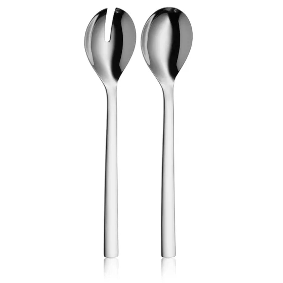 Salatbestik i to dele, ske og gaffel, fra WMF Nuova, 30 cm langt