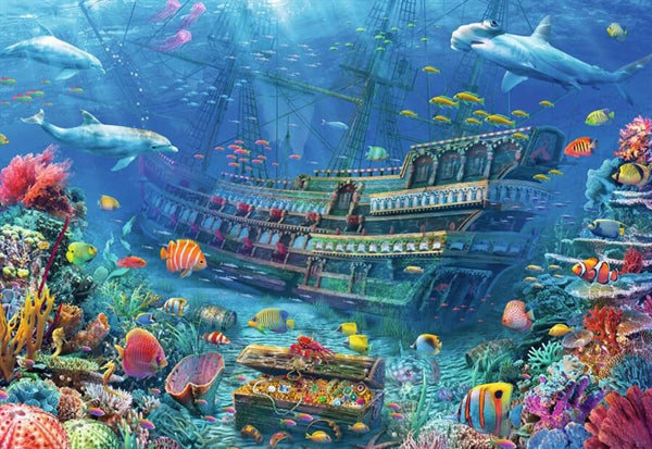 Ravensburger børnepuslespil Underwater Discovery med 200 brikker