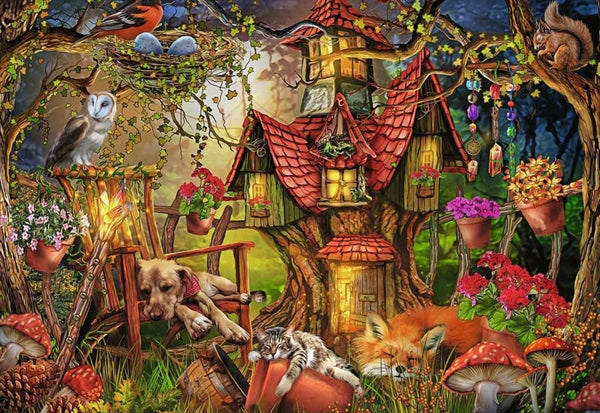 Ravensburger børnepuslespil The Little Cottage med 200 brikker