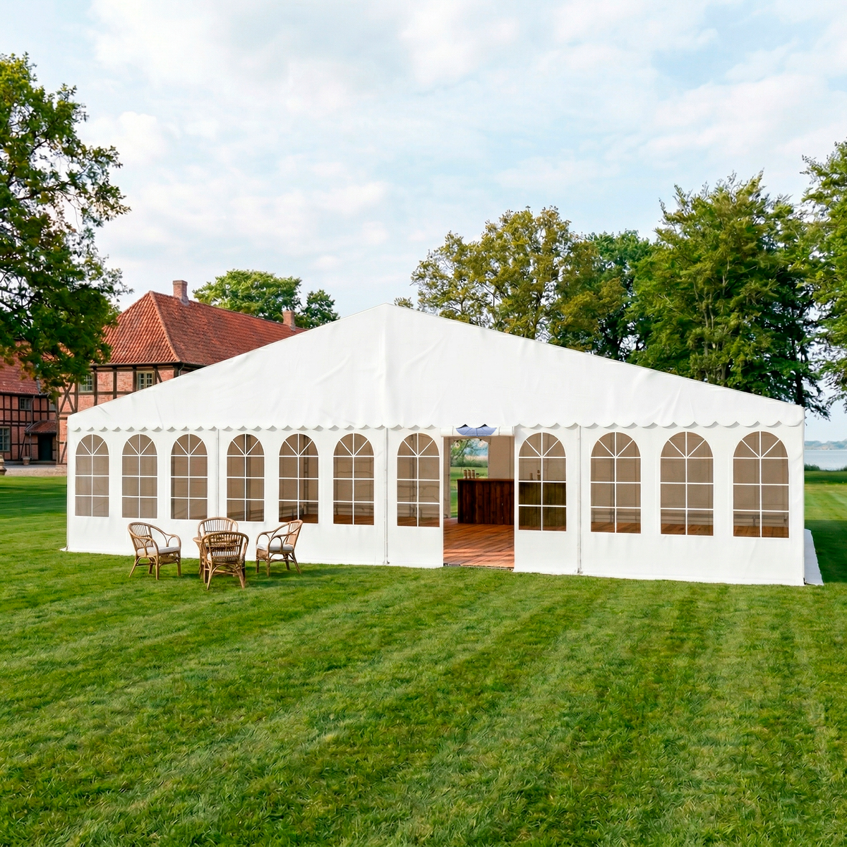 Se Partytelt Komplet 12 x 9 mtr. HVID ❤ Kæmpe udvalg i Zederkof - Køb online på udsalg og tilbud lige nu ❤ Billig fragt og hurtig levering - Varenummer: Zederkof-1143935 - Udsalg på Telte - Partytelte - Partytelte komplet Op til 57% rabat - Over 1.329 brands på online udsalg