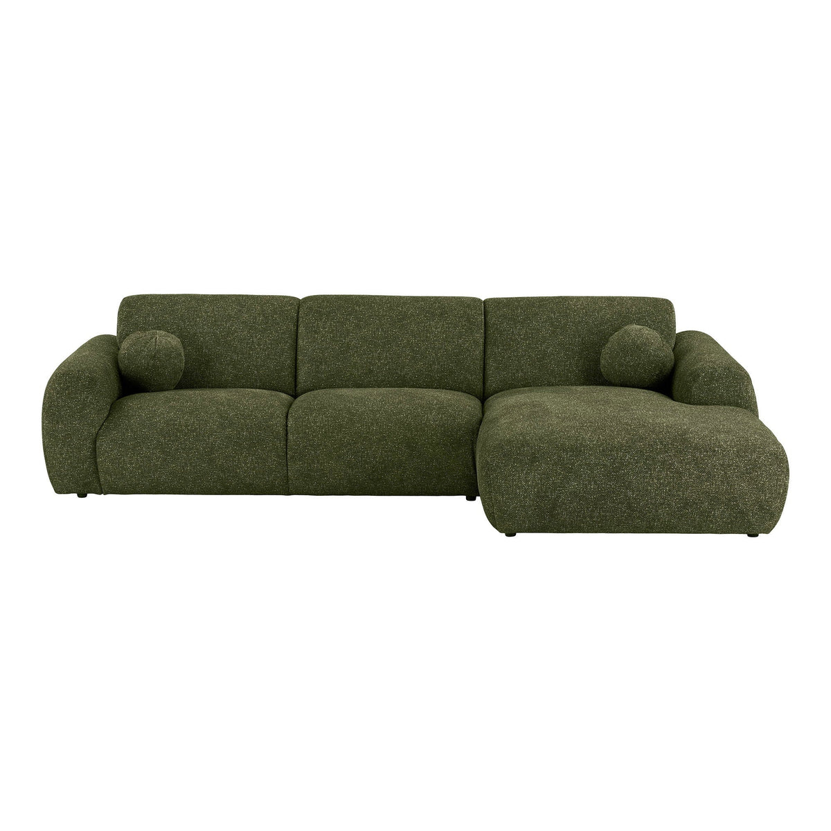 Clyde højrevendt loungesofa i olivengrøn fra House Nordic
