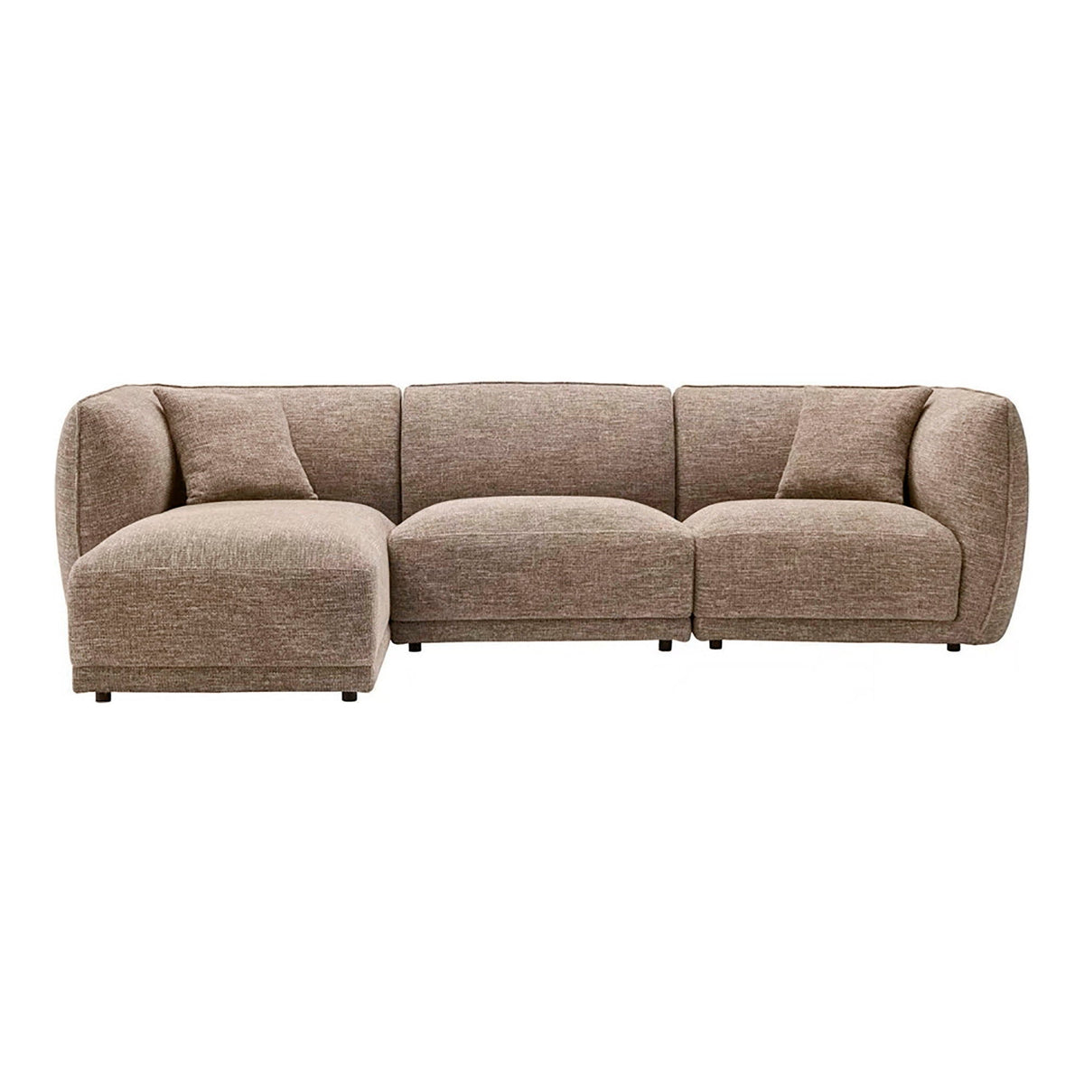 Noor venstrevendt loungesofa i brun fra House Nordic