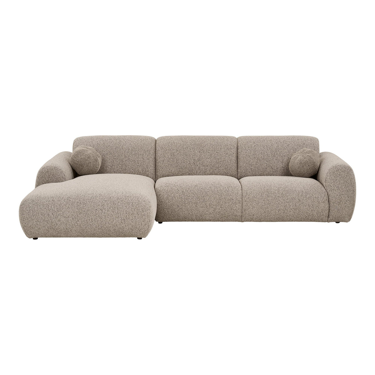 House Nordic Clyde venstrevendt loungesofa i sten grå med to puder