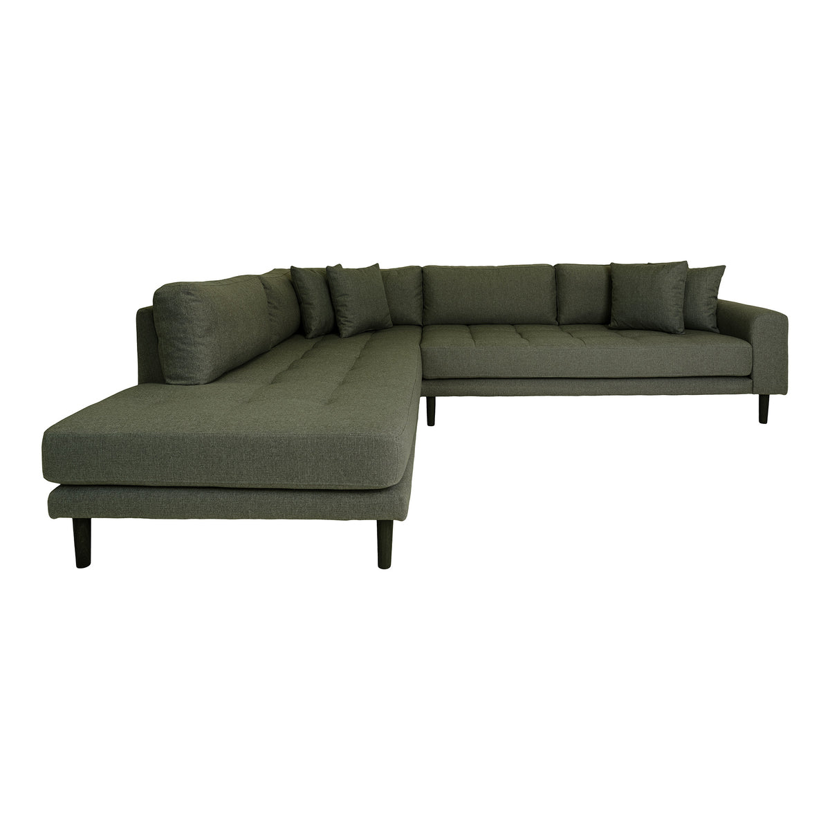 Se HOUSE NORDIC Lido hjørnesofa, venstrevendt, m. 4 puder - olivengrøn polyester og sort træ ❤ Kæmpe udvalg i House Nordic - Køb online på udsalg og tilbud lige nu ❤ Meget billig fragt og hurtig levering - Varenummer: Boboonline-86146 og barcode / Ean: 5713917021413 på lager - Udsalg på Møbler,Sofaer,Hjørnesofaer & U-sofaer,
Black Friday sofa,
Møbler,
Sofaer,
Stofsofaer, Spar stort – op til 59% - Over 2.739 kendte brands på stort udsalg