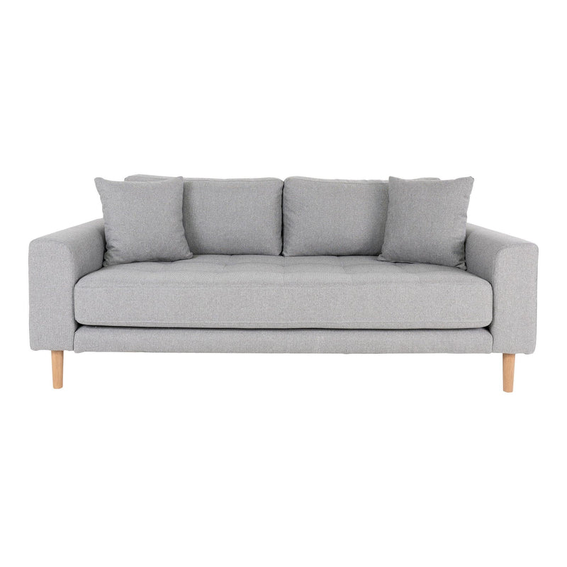 Se Lido 2,5 Personers Sofa - 2,5 Personers Sofa, Lysegrå Med Fire Puder Og Natur Træben, Hn1001 - Erstates Af 1301800 » Kæmpe udvalg i HouseNordic » Hurtig levering: 1 - 2 Hverdage samt billig fragt - Varenummer: BBM-48101437079829 og barcode / Ean: &