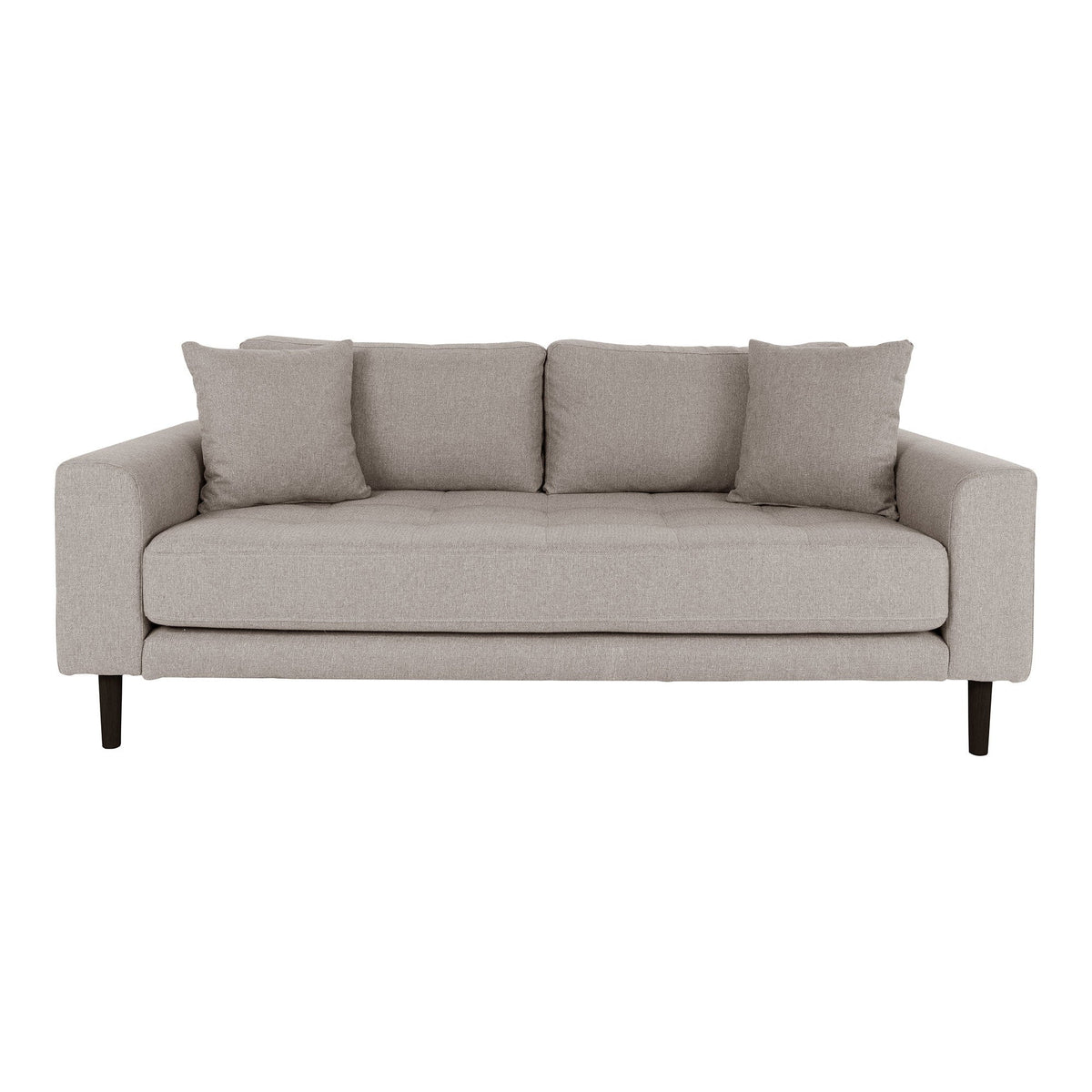 House Nordic Lido 2,5 personers sofa i stengrå med sorte træben