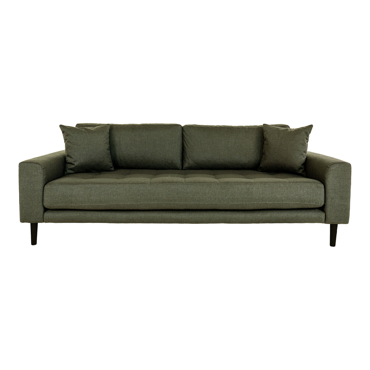 Se HOUSE NORDIC Lido 3 pers. sofa, m. 2 puder - olivengrøn polyester og sort træ ❤ Kæmpe udvalg i House Nordic - Køb online på udsalg og tilbud lige nu ❤ Billig fragt og hurtig levering - Varenummer: Boboonline-86149 og barcode / Ean: 5713917021079 på lager - Udsalg på Møbler,Sofaer,3 personers sofaer,
Black Friday sofa,
Møbler,
Sofaer,
Stofsofaer,
Dagl Spar helt op til 73% - Kæmpe udsalg på over 739 brands