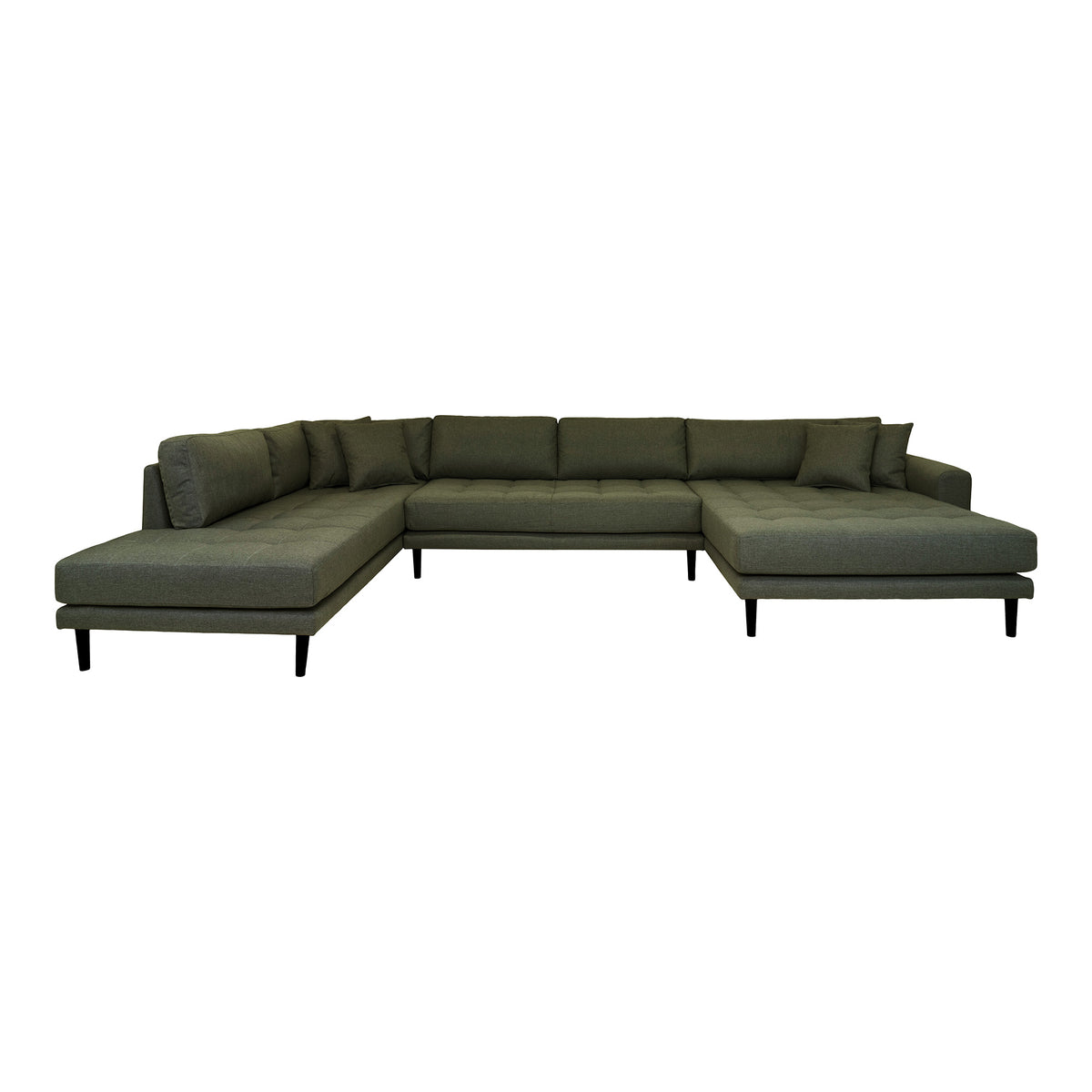 Se HOUSE NORDIC Lido U-Sofa, m. åben ende højrevendt og 4 puder - olivengrøn polyester og sort træ ❤ Kæmpe udvalg i House Nordic - Køb online på udsalg og tilbud lige nu ❤ Lav fragtpris og hurtig levering - Varenummer: Boboonline-86151 og barcode / Ean: 5713917021093 på lager - Udsalg på Møbler,Sofaer,Hjørnesofaer & U-sofaer,
Black Friday sofa,
Møbler,
Sofaer,
Stofsofaer, Få op til 69% i rabat - Shop udsalg fra mere end 1.798 mærker