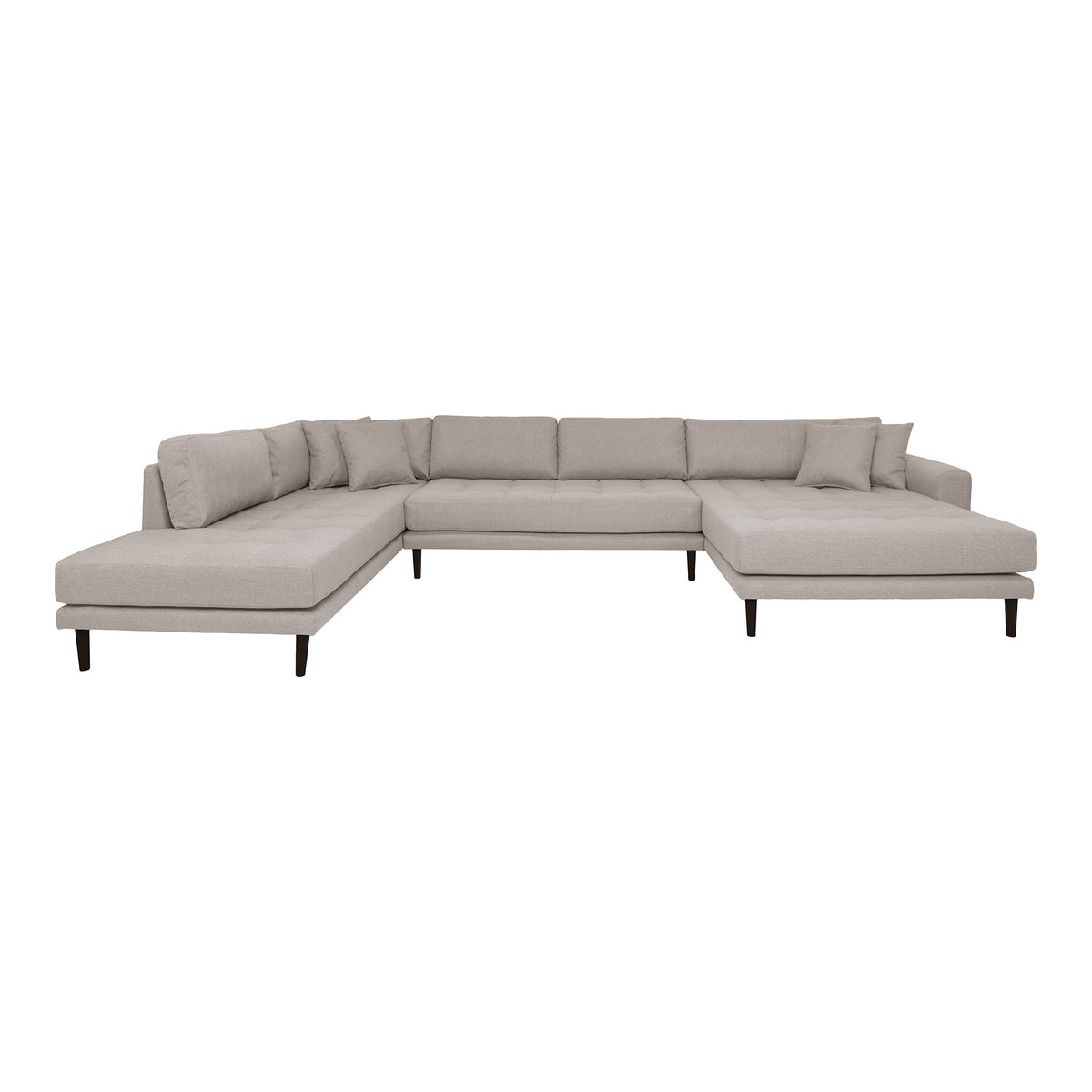 Se HOUSE NORDIC Lido U-Sofa, m. åben ende højrevendt og 4 puder - stone polyester og sort træ ❤ Kæmpe udvalg i House Nordic - Køb online på udsalg og tilbud lige nu ❤ Hurtig levering til lave fragtpriser - Varenummer: Boboonline-86152 og barcode / Ean: 5713917021147 på lager - Udsalg på Møbler,Sofaer,Hjørnesofaer & U-sofaer,
Black Friday sofa,
Møbler,
Sofaer,
Stofsofaer, Store besparelser – op til 77% - Store besparelser på over 2.281 brands