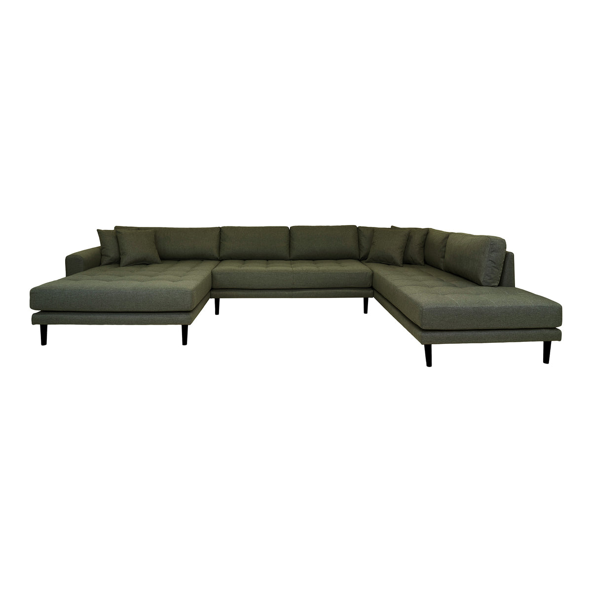Se HOUSE NORDIC Lido U-Sofa, m. åben ende venstrevendt og 4 puder - olivengrøn polyester og sort træ ❤ Kæmpe udvalg i House Nordic - Køb online på udsalg og tilbud lige nu ❤ Billig fragt • Hurtig levering - Varenummer: Boboonline-86153 og barcode / Ean: 5713917021123 på lager - Udsalg på Møbler,Sofaer,Hjørnesofaer & U-sofaer,
Black Friday sofa,
Møbler,
Sofaer,
Stofsofaer, Spar stort – op til 53% - Eksklusivt udsalg på over 2.739 brands