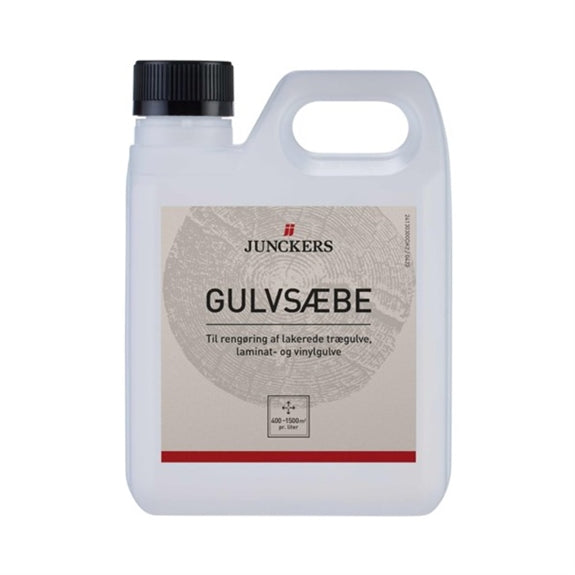 Flaske med Junckers Gulvsæbe, 1 liter, til lakerede trægulve, laminat og vinyl