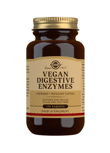 Stor pakke med Solgar Vegan Digestive Enzymes, 250 tyggetabletter