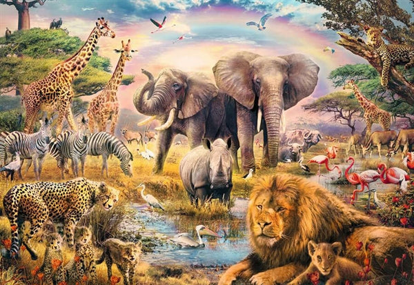 Ravensburger African Safari børnepuslespil med 100 brikker