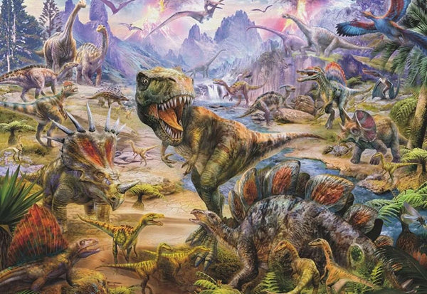 Ravensburger Dinosaur World børnepuslespil med 300 brikker