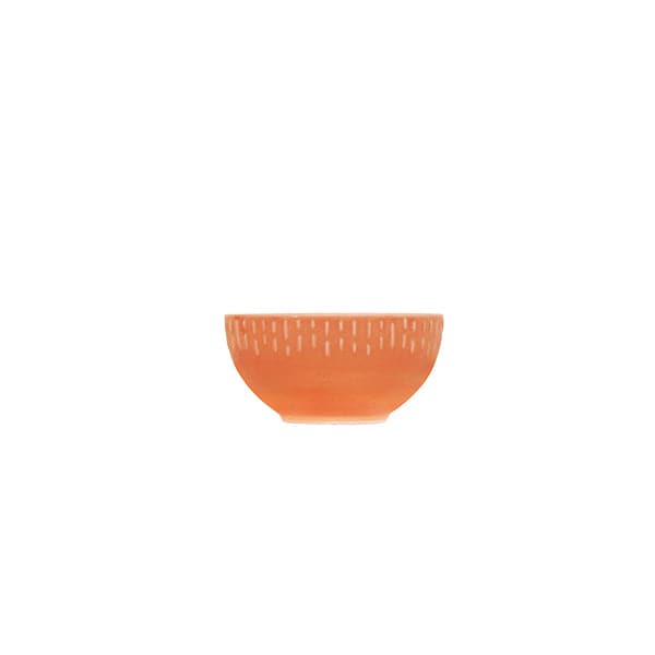 Confetti Apricot skål m/relief porcelæn 14 cm.