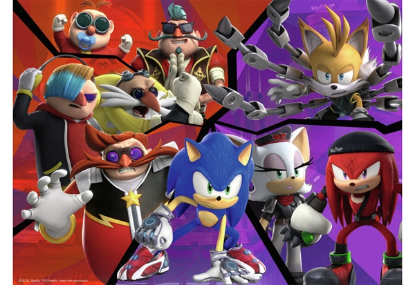Ravensburger Sonic Prime puslespil med 100 brikker til børn