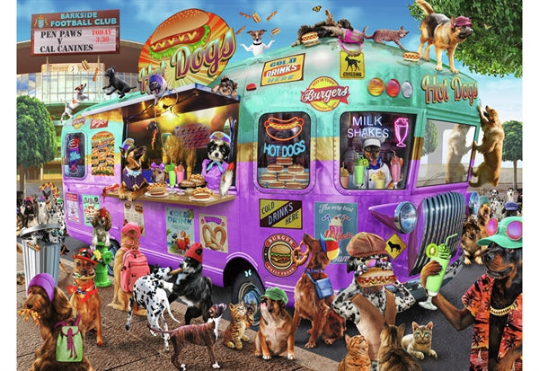 Ravensburger puslespil Hot Diggity Dogs med 300 brikker til børn