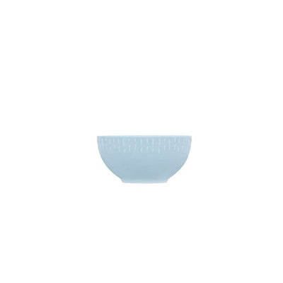 Confetti Aqua  skål m/relief porcelæn 14 cm.