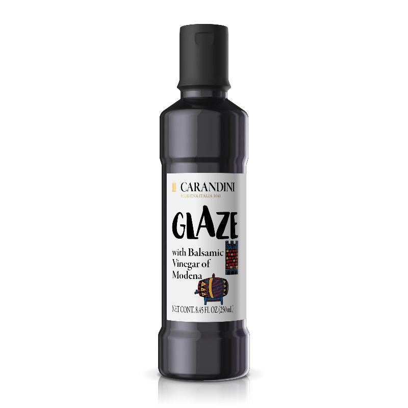 Flaske med Carandini sort balsamico glaze fra Modena, 250 ml, fra Deli Drengene