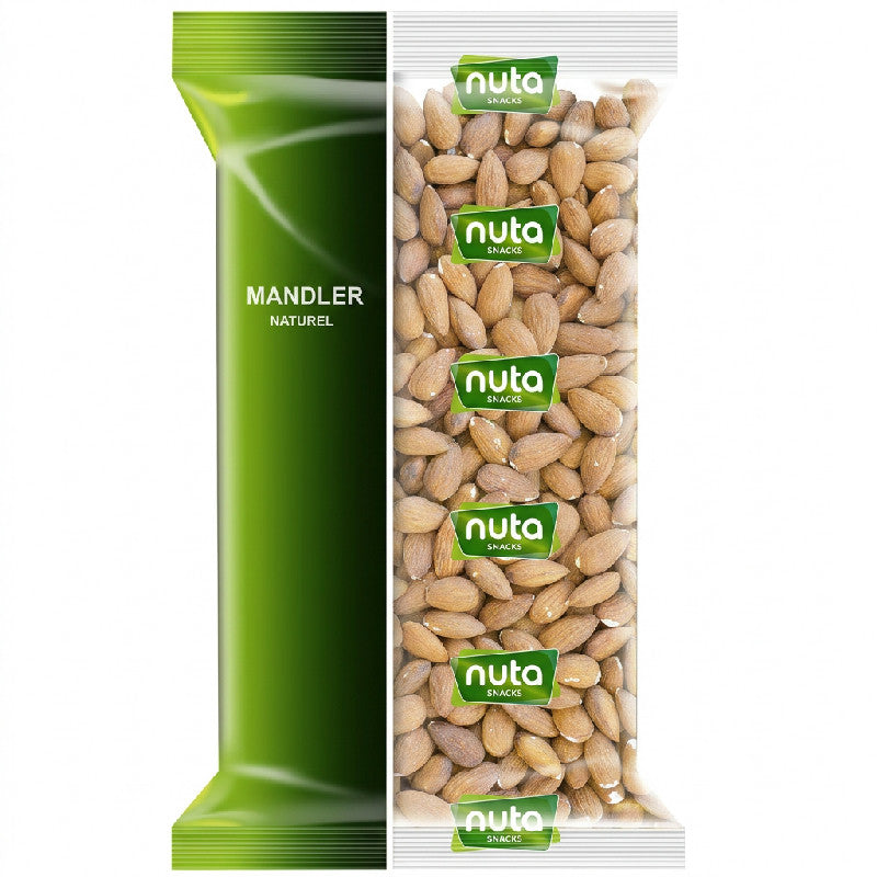 Pose med Tenuta ubehandlede mandler naturel, 1 kg
