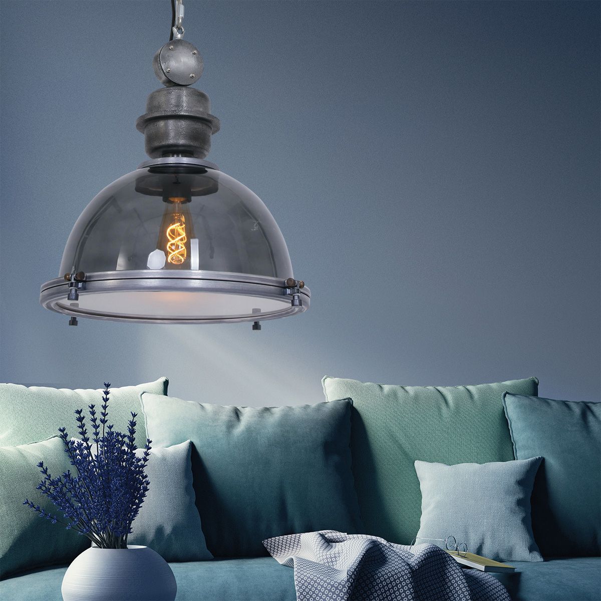 Se Hoff - industriel loftlampe i glas og metal ❤ Kæmpe udvalg i 3-nordic - Køb online på udsalg og tilbud lige nu ❤ Billig fragt og hurtig levering - Varenummer: 3-nordic-4128 og barcode / Ean: på lager - Udsalg på Lamper - Glaslamper Op til 57% rabat - Kendte mærker på udsalg – over 1.329 brands