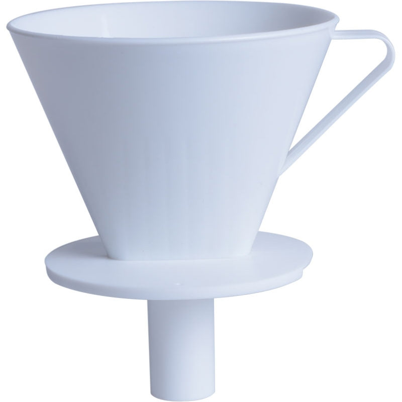 Hvid kaffetragt med ring fra Royal Series til manuel kaffebrygning