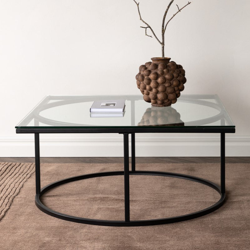 Se Plexus - Sofabord i glas og metal, 90 x 90 cm ❤ Kæmpe udvalg i 3-nordic - Køb online på udsalg og tilbud lige nu ❤ Billig fragt • Hurtig levering - Varenummer: 3-nordic-5476 og barcode / Ean: på lager - Udsalg på Dagligstue - Sofaborde - Moderne designs - unikt, nytænkende og individuelt Op til 61% rabat - Mere end 1.329 populære mærker på udsalg