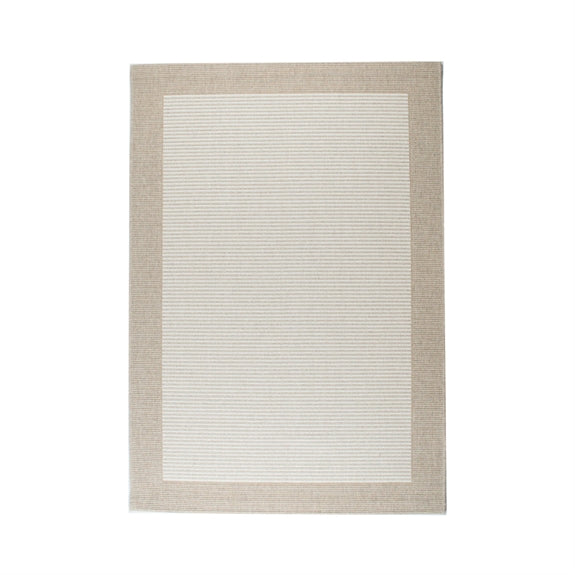 Stort fladvævet beige Casablanca-tæppe 15044 fra HC Interior Rugs, 200 x 290 cm