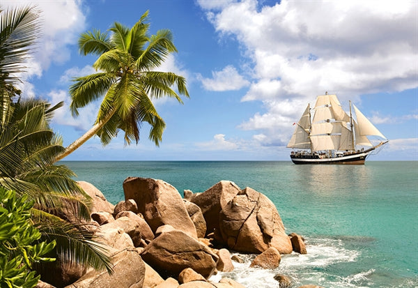 Castorland puslespil med motivet Sailing in Paradise, 1500 brikker