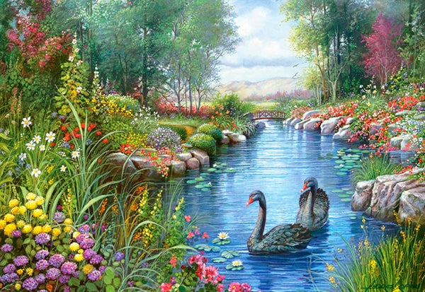 Castorland puslespil Black Swans med 1500 brikker