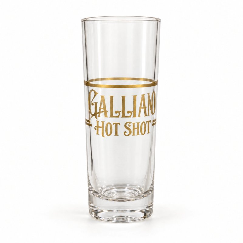 Klassisk Galliano Hot Shot shotglas, designet til lagdelte serveringer