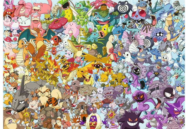 Puslespil Pokémon fra Ravensburger med 1000 brikker